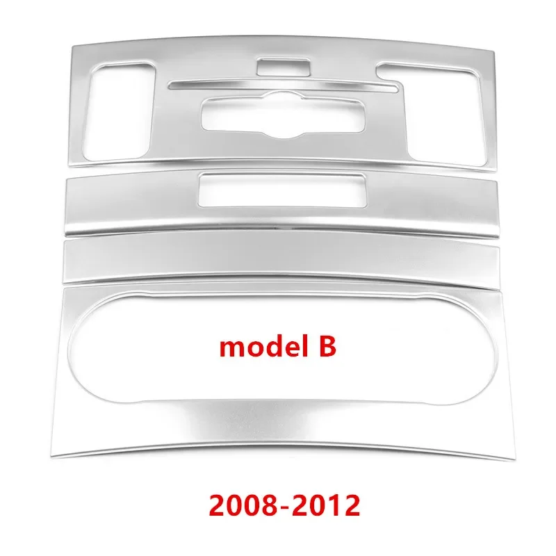 Car Styling Center Console Air Conditioner CD Frame Cover For Mercedes Benz GLK X204 2008-2012 Stainless Steel Air Outlet Trim