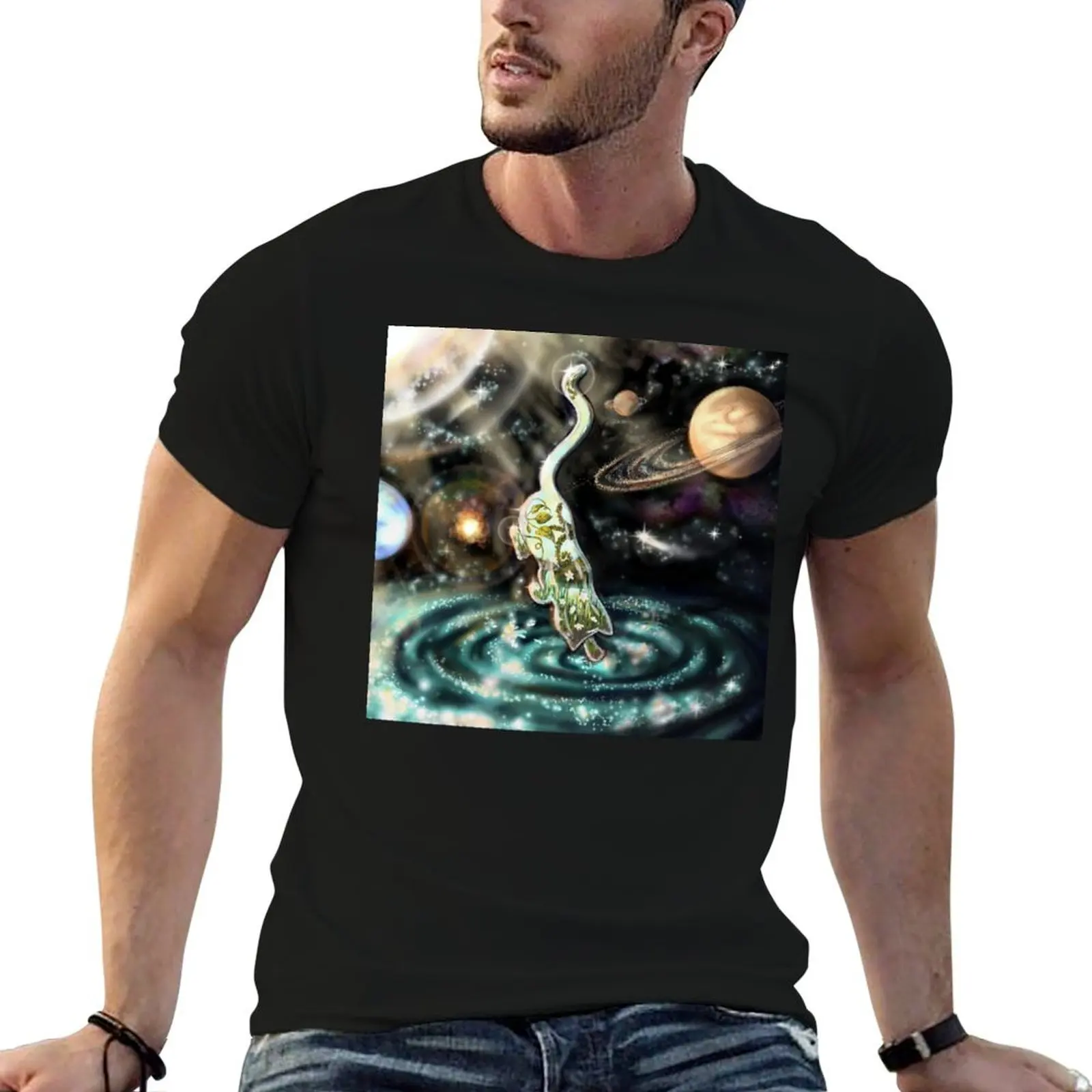 Glass Cat ~ A Fragile Moment T-Shirt T-shirt basique pour grands et personnes corpulentes