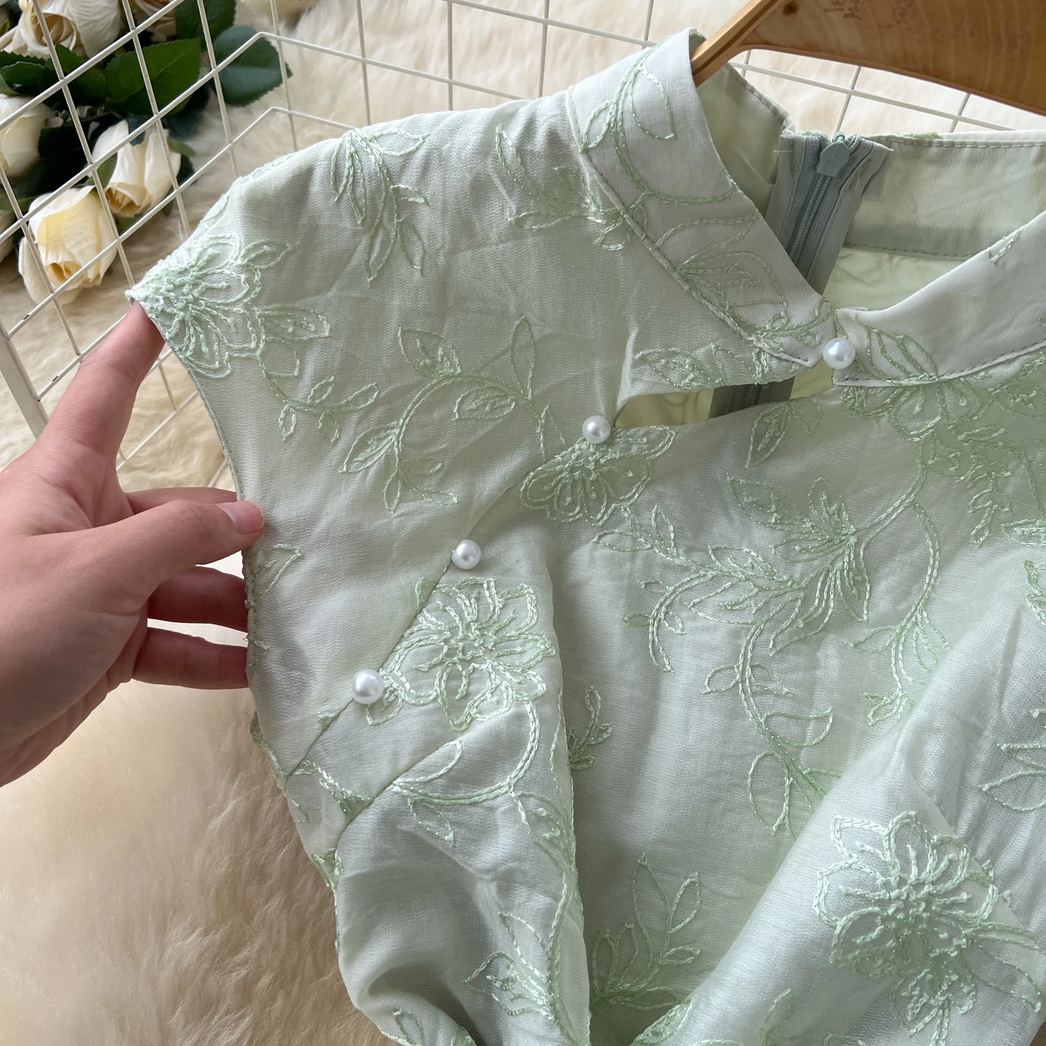 Chic jacquard asimmetrico vintage Elegante fata moda coreana Boho Prendisole abbigliamento donna Abito lungo