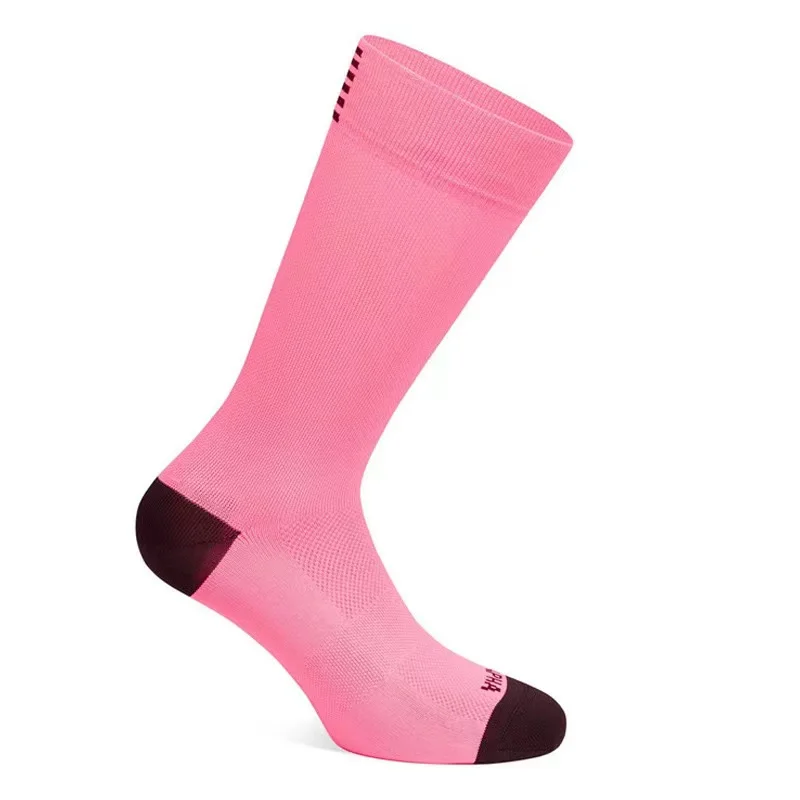 A Pair Of Men's Solid Colour Knitted Riding Socks, Comfy Breathable Sweat Absorbing Soft & Elastic Socks, Spring & Summer