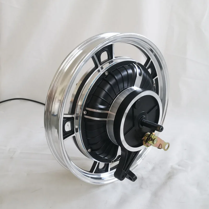 16 Inch Drum/HUB Brake Brushless Toothless Motor for Electric BIKE 48V60V72V 500W1000W NEED 16x2.5 Vacuum/Inner and Outer Tires