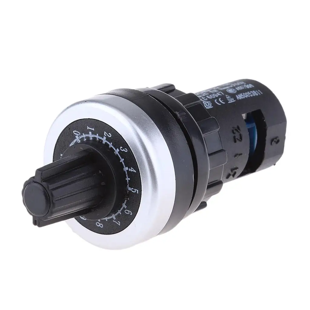 Plastic Rotary Potentiometer IP65 22mm Variable Speed Control Knob for Inverter Drive LA42DWQ 22