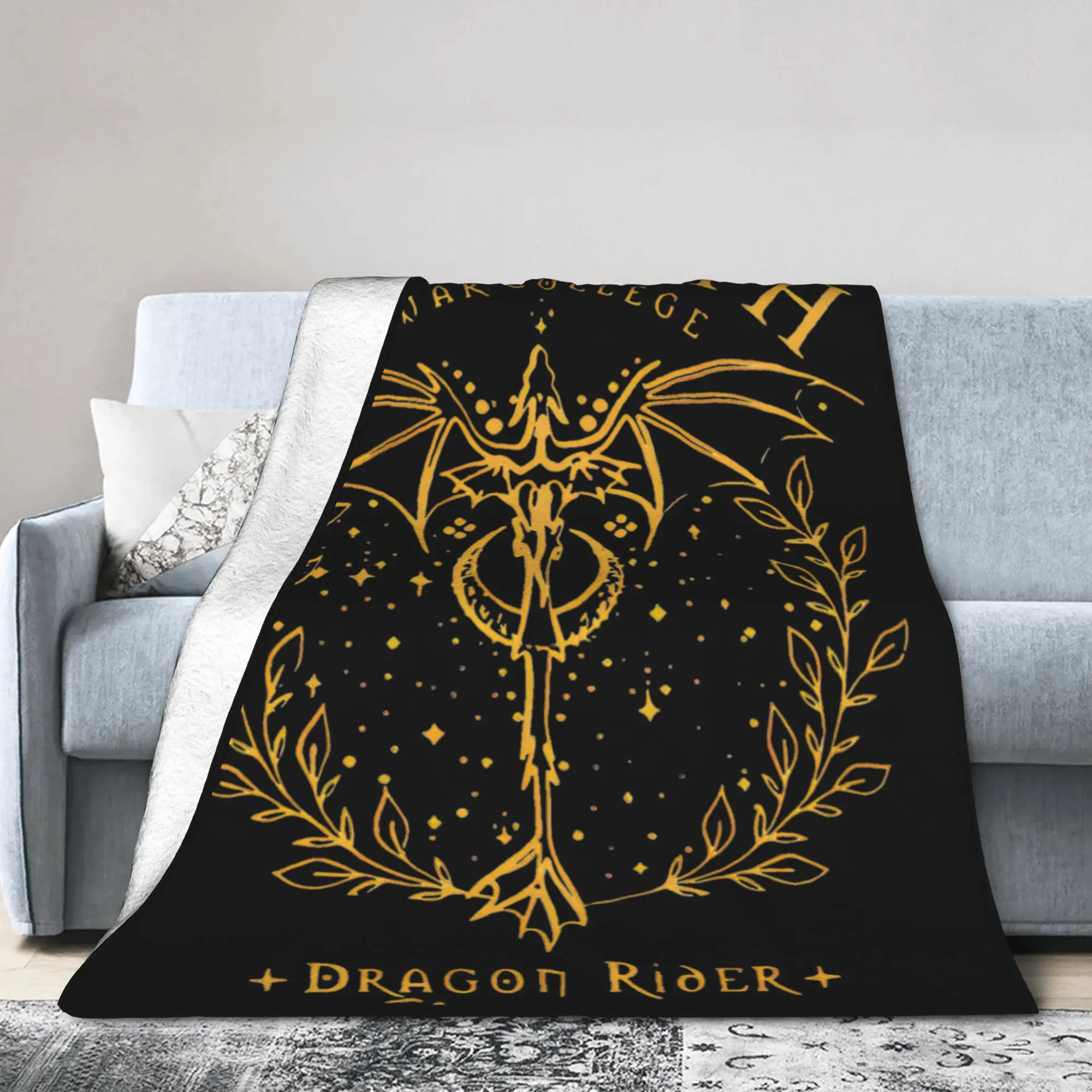 Y2K Basgiath War College Fourth Wing  Blanket Super Soft Flannel  Comfortable Throw Blanket Machine Washable