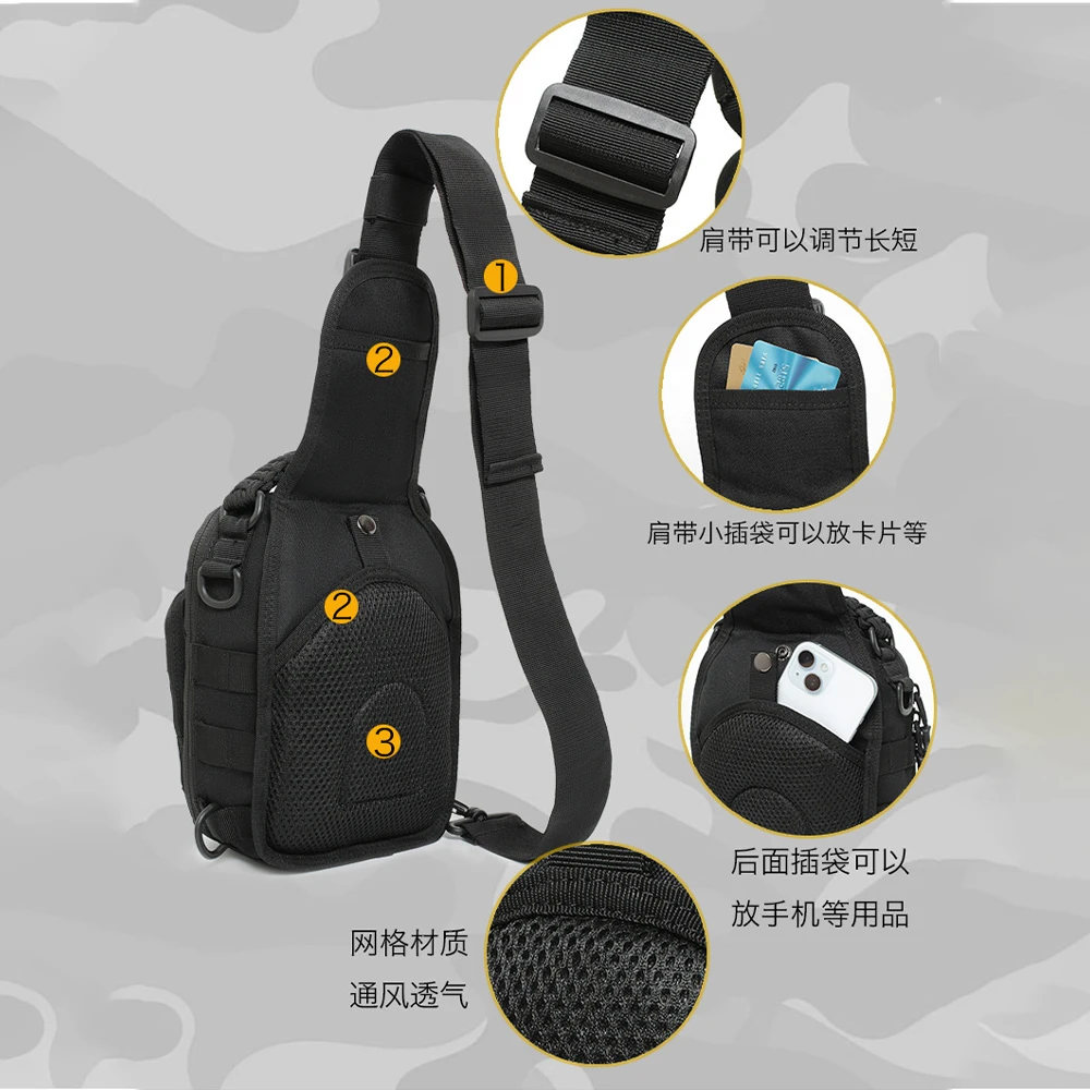 タクティカルスリングバッグポーチ 多機能EDCコンシールドキ - Edc Concealed Carry Sling Bag のレビューと価格