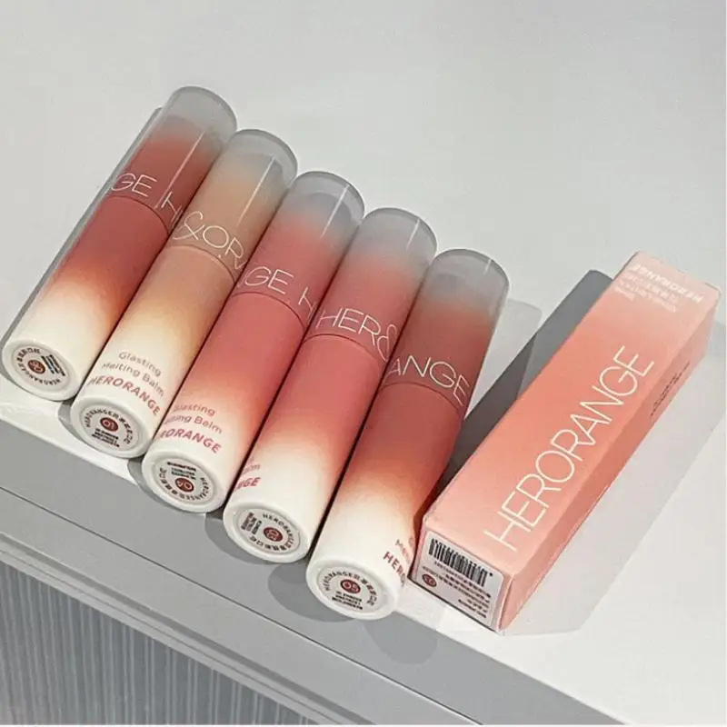 1Pc HERORANGE Jelly Solid Lip Gloss – Cherry Red Lip Tint – Mirror Finish Non-Stick Cup Long-Lasting Moisturizing Lipstick