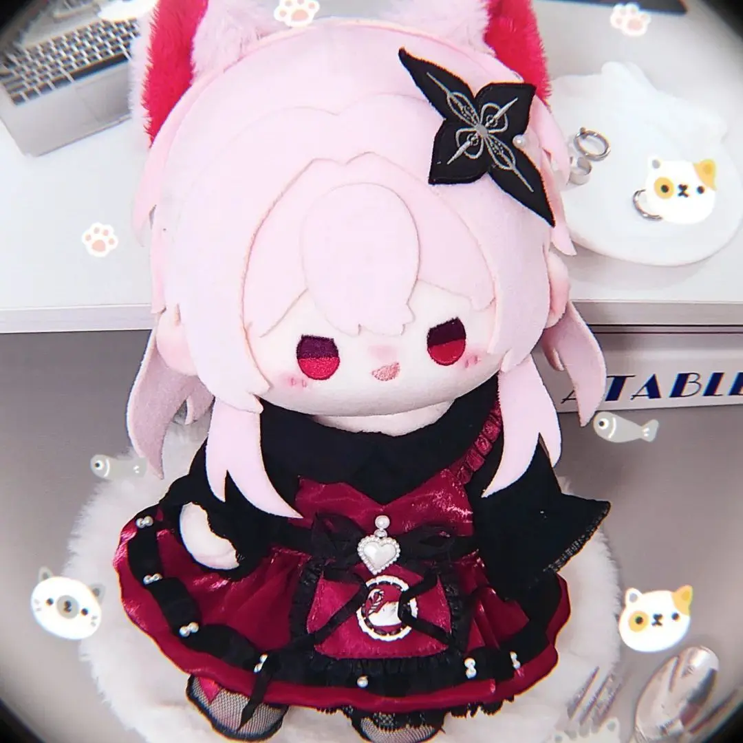 

20CM New Anime Honkai: Star Rail Evernight Plush Doll Body Cute Cosplay Dress Up Cotton Doll Mascot Stuffed Pillow Fans Gifts
