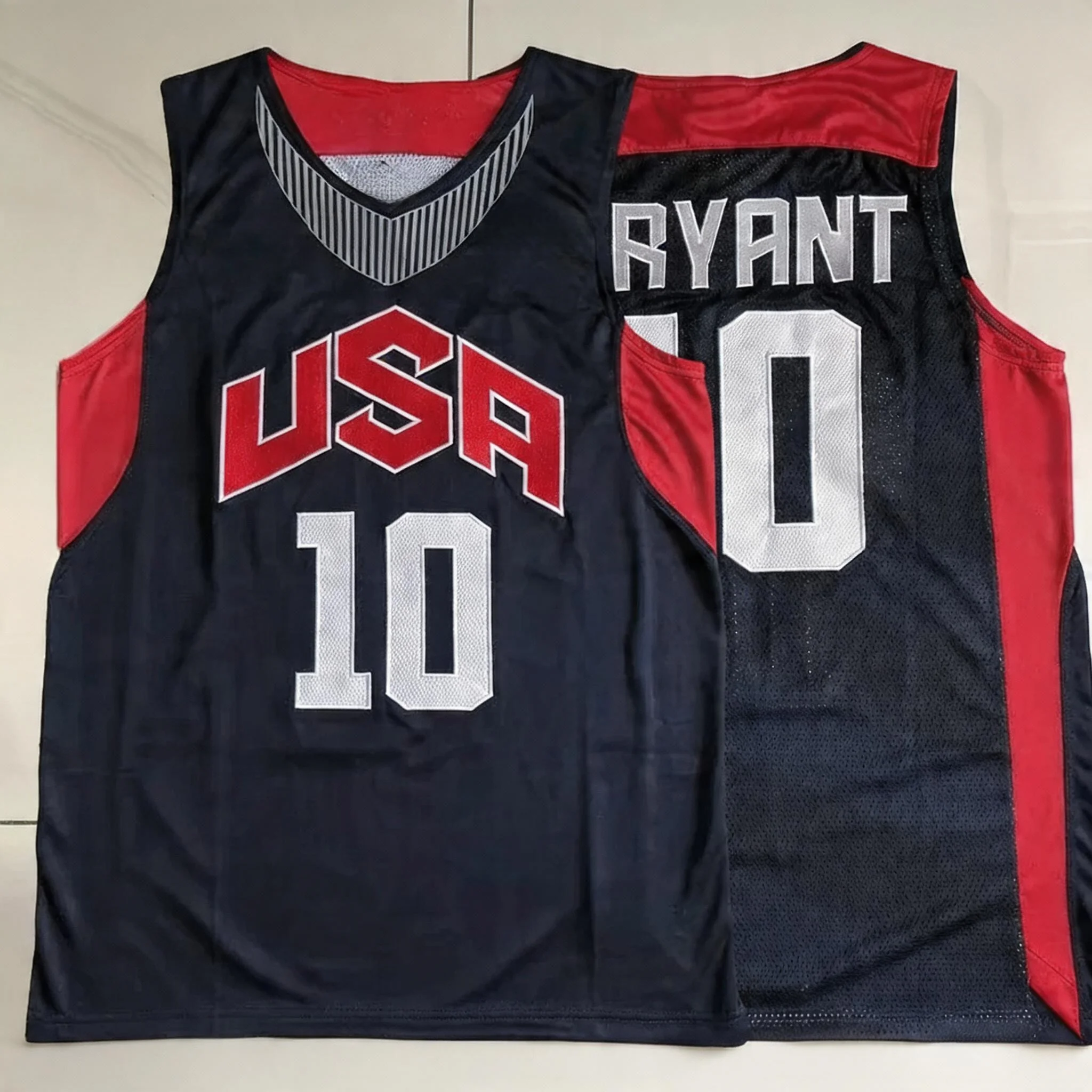 NUEVOS Chalecos de Baloncesto con Rayas Blancas y Azules Marinos 2026, para Fanáticos, Impresión 3D, Ropa Familiar Informal a la Moda