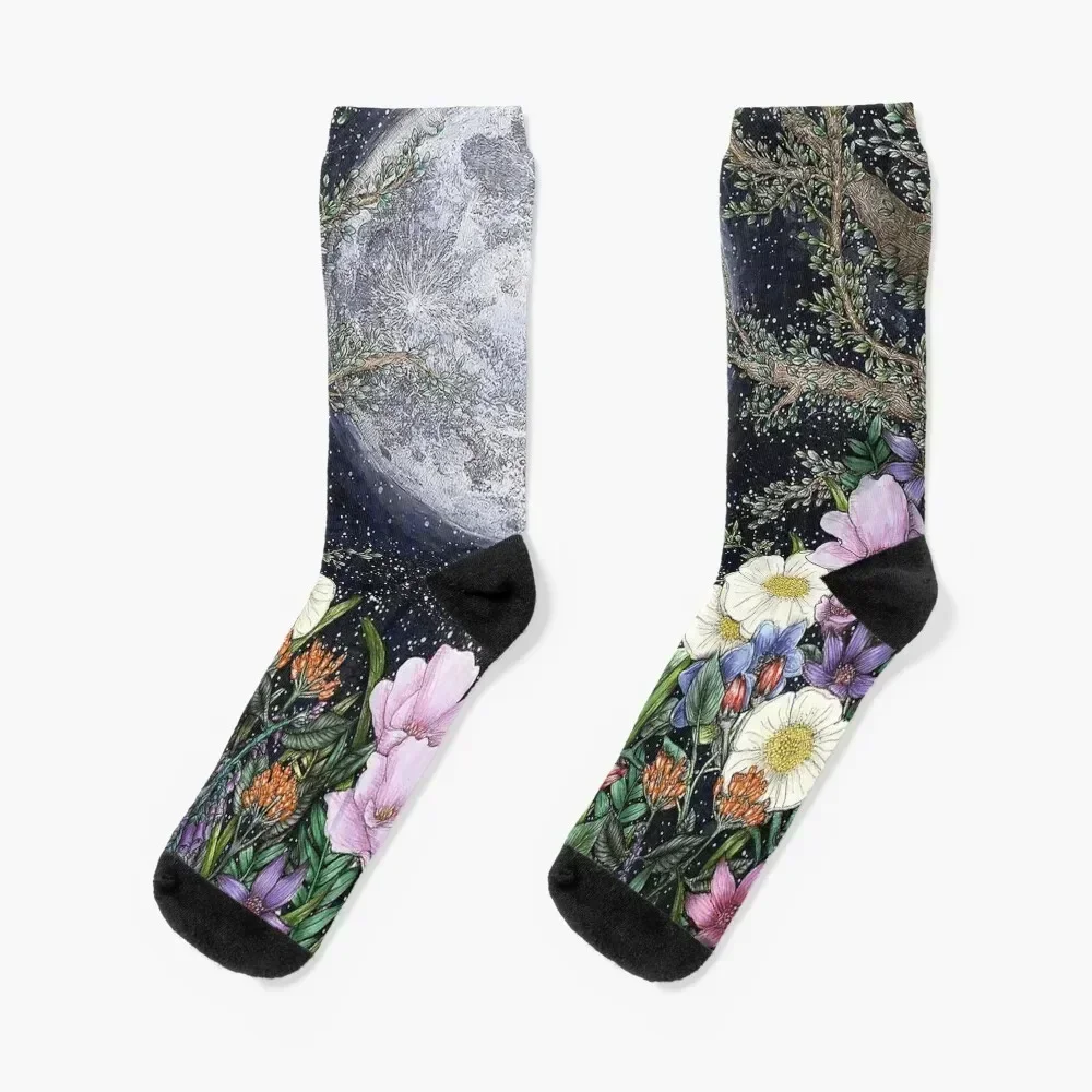 

Midnight in the Garden II Socks funny gift cute Running new year Socks Men's Women's