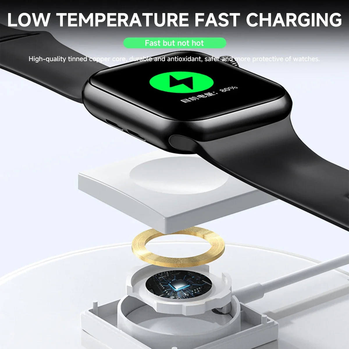 Watch Wireless Charger Portable Fast Charging Dock Station Adapter For Apple Watch IWatch Series 9 8 7 6 SE 5 4 3 2 1 USB Cable