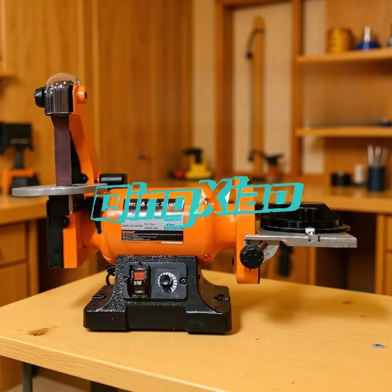 6-inch 550W Sanding Disc Belt Sander Adjustable Sanding Disc Woodworking Household Tabletop Polishing Machine