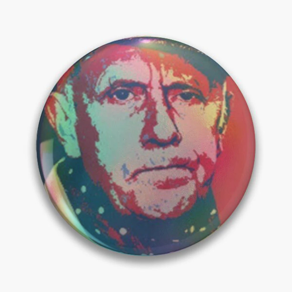Victor meldrew _ l don't believe it  Pin Holographic Star Heart Pin Brooches Laminated Button Fashion Accessory