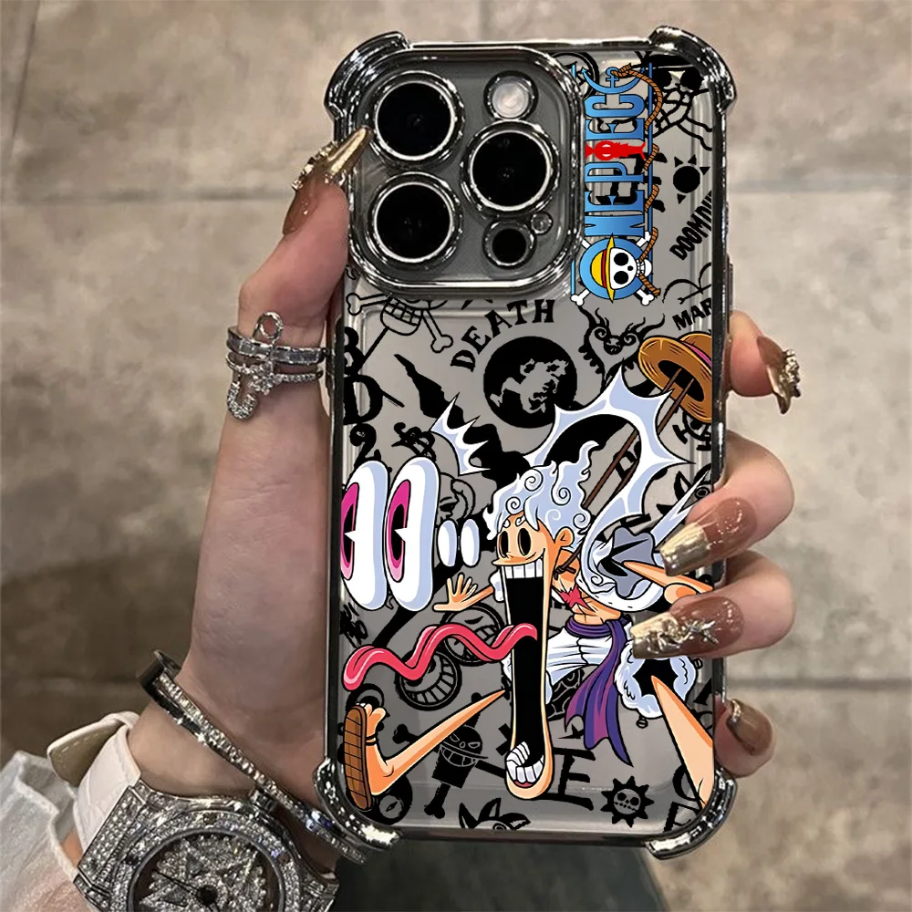 Крутой аниме-чехол One Piece с защитой от падений и воздушной подушкой для Xiaomi Poco X8 M7 F7 F4 F5 X7 X6 X5 X3 Pro Max 4G 5G