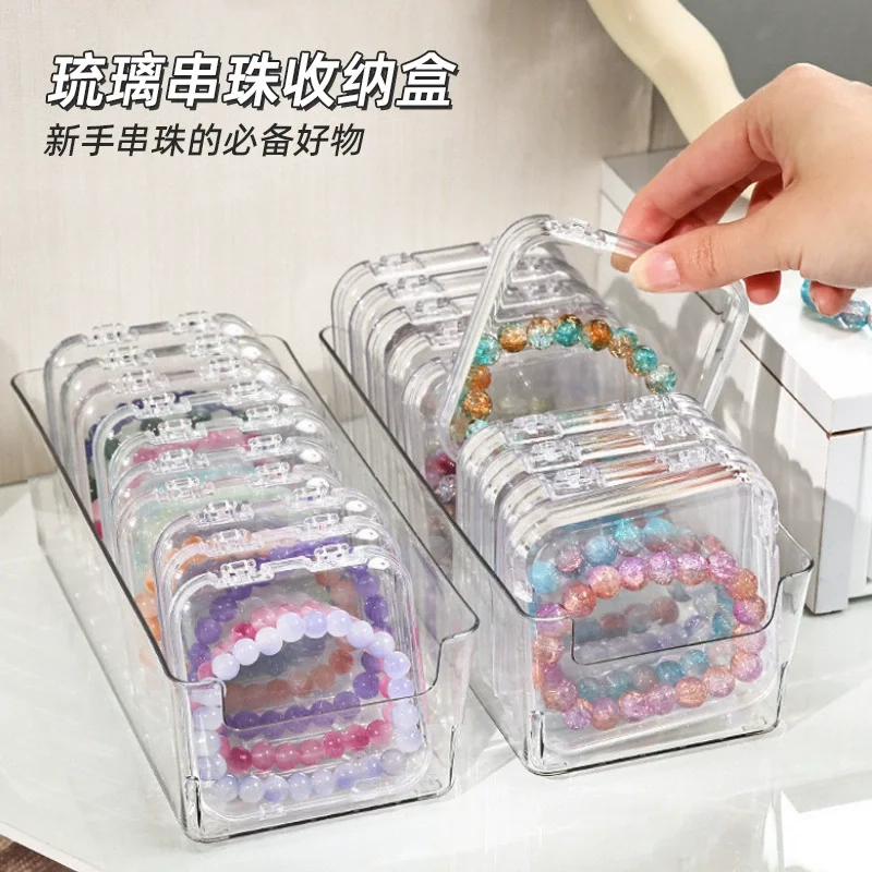 Caja de almacenamiento acrílica transparente, estuche organizador de insignias, joyería, caja protectora cuadrada sellada, caja a prueba de polvo para ropa de muñeca de algodón
