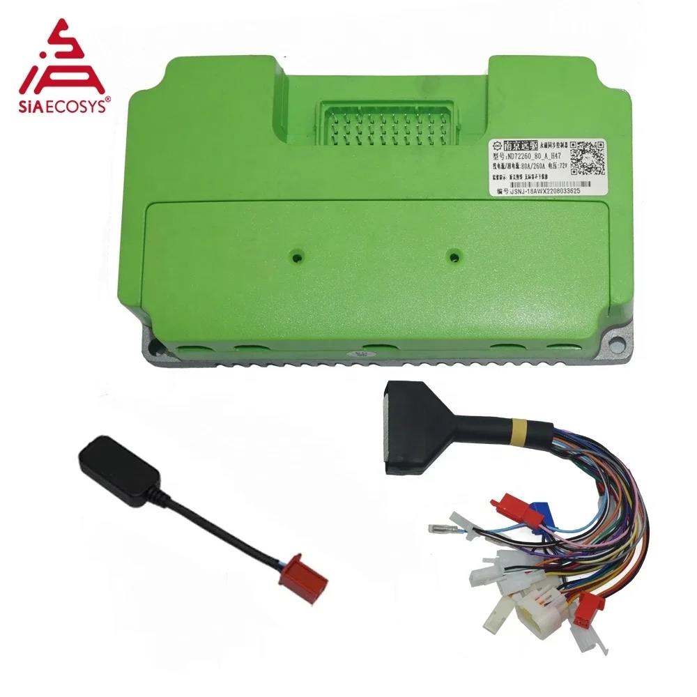 SIAECOSYS/FARDRIVER ND72260 Alta Potência 260A BLDC Cabo USB Programável 1.5-3kW QS Motor Controlador de Motocicleta Elétrica