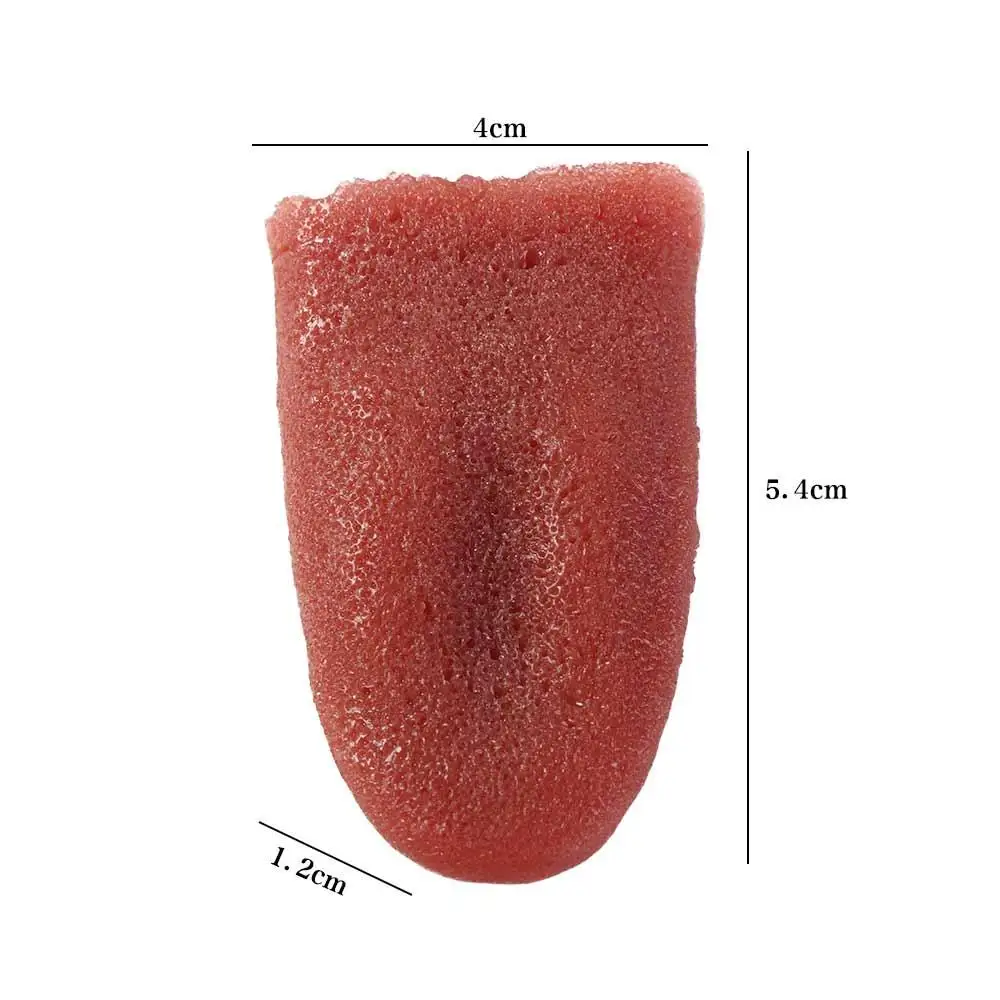 Jouet de langue horrible d'avril, simulation réaliste, langue extensible, fausse langue effrayant et inoffensive, piercing en acier, 3 pièces