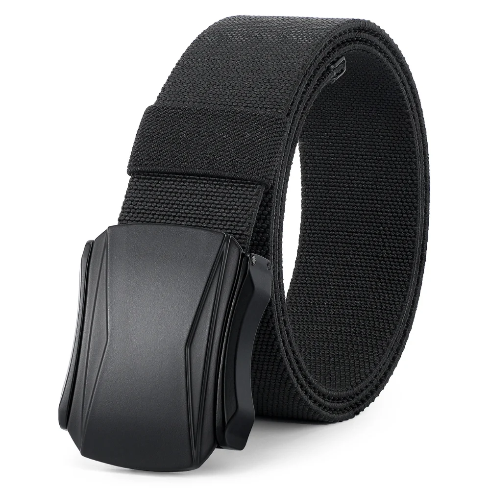 

Men's Belt, Military Tactical Stretch Nylon Belt For Pants Webbing Belt For Hiking Hunting