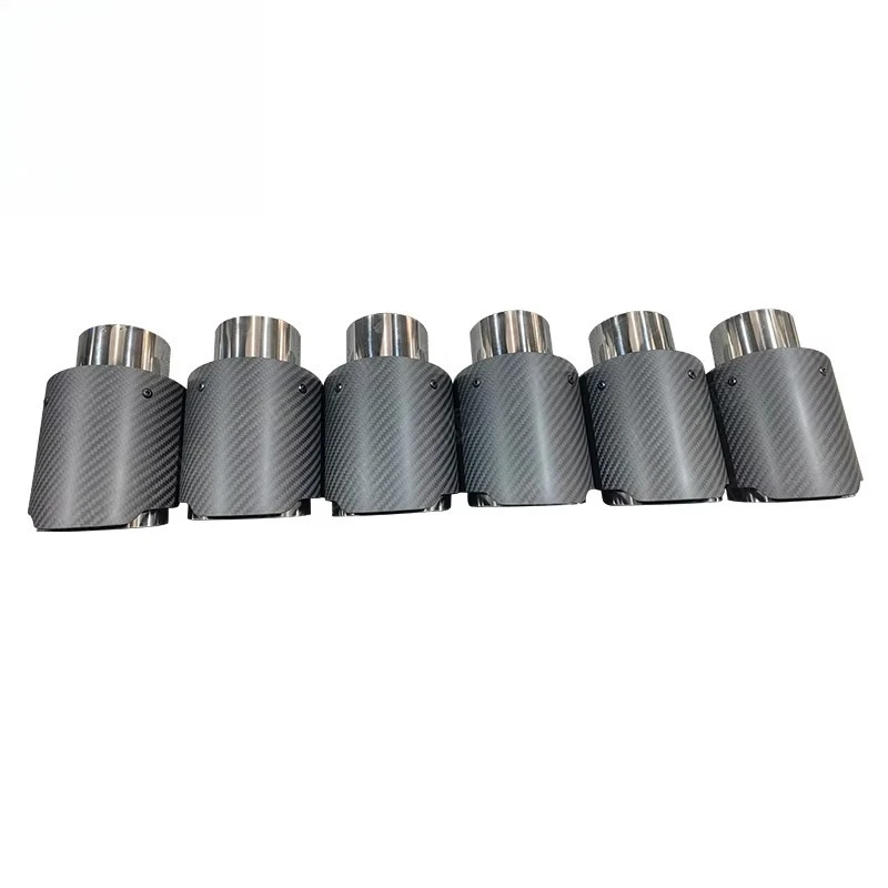 Universal Single Tip Muffler Exhaust Pipe Performance Exhaust System Professional Minimum Order 1 Piece