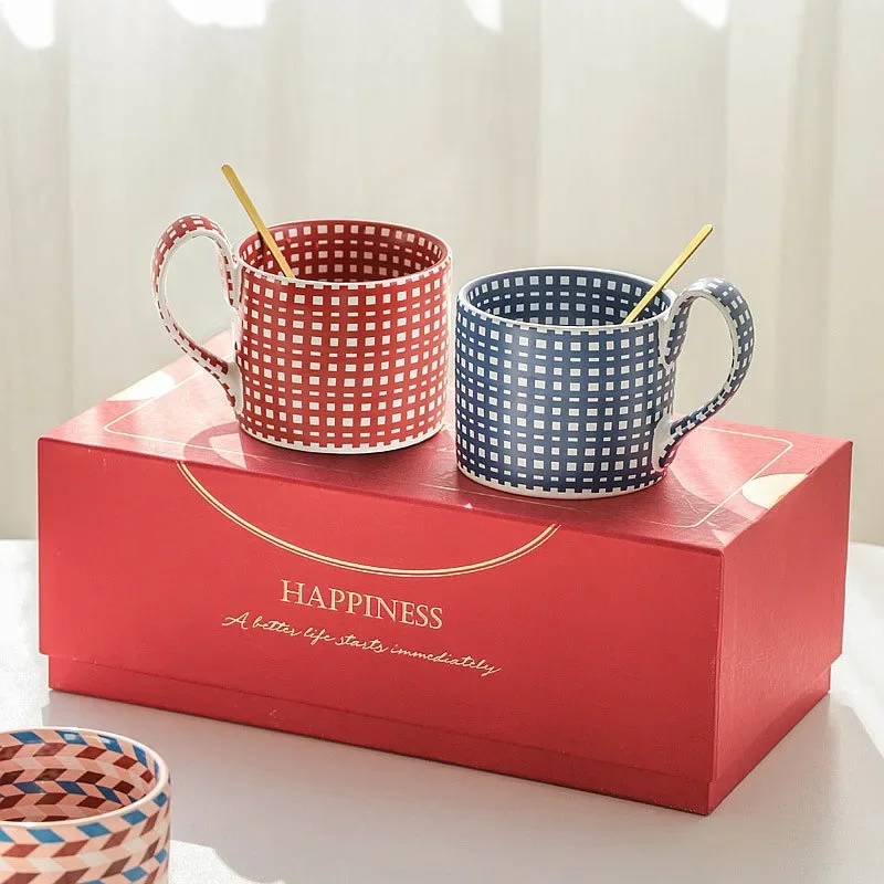Creative Ceramic Mug Coffee Cup Home Water Cup Simple Large Capacity Drinkware Cross Border Supply Wholesale Gift Porcelain
