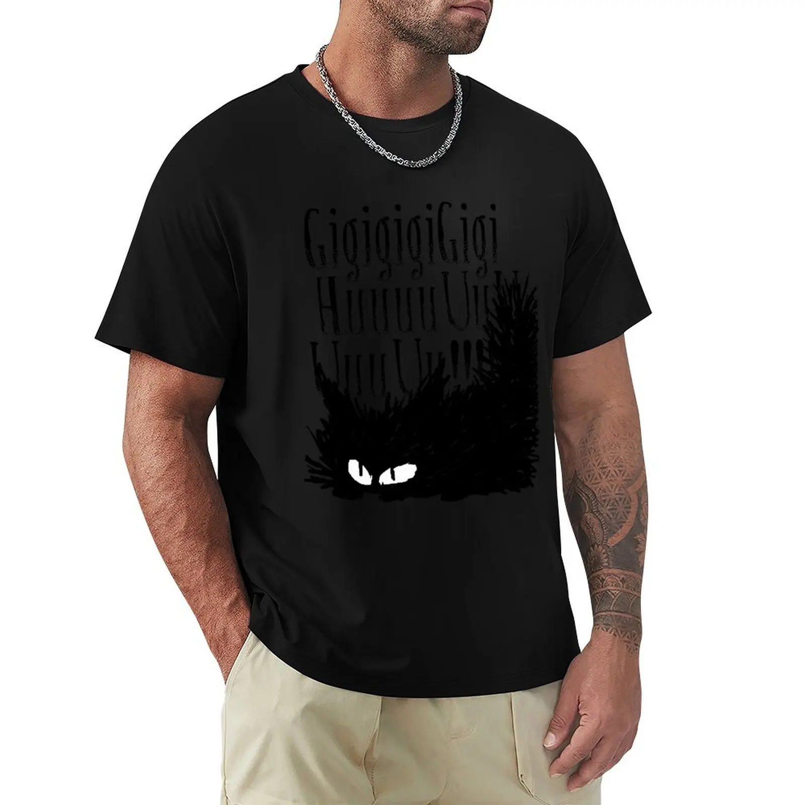 Growling Cat T-Shirt t shirt man designer T-Shirt