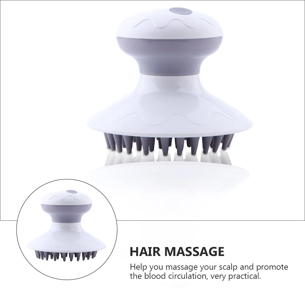 

1pc Electric Shampoo Hair Scalp Massager for Growth Massage Comb Hair Washing Tool Ergonomic Handle Reusable Head Meridian