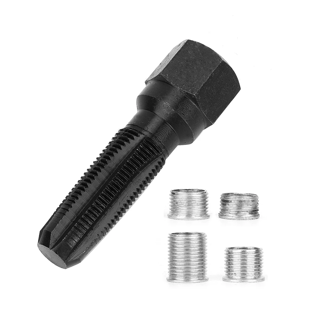 Plug Hole Thread Repair Thread Repair Tool Set 14mm M14*1.25 Steel  Plug Hole Thread Repair Tool Thread Regenerator view 6
