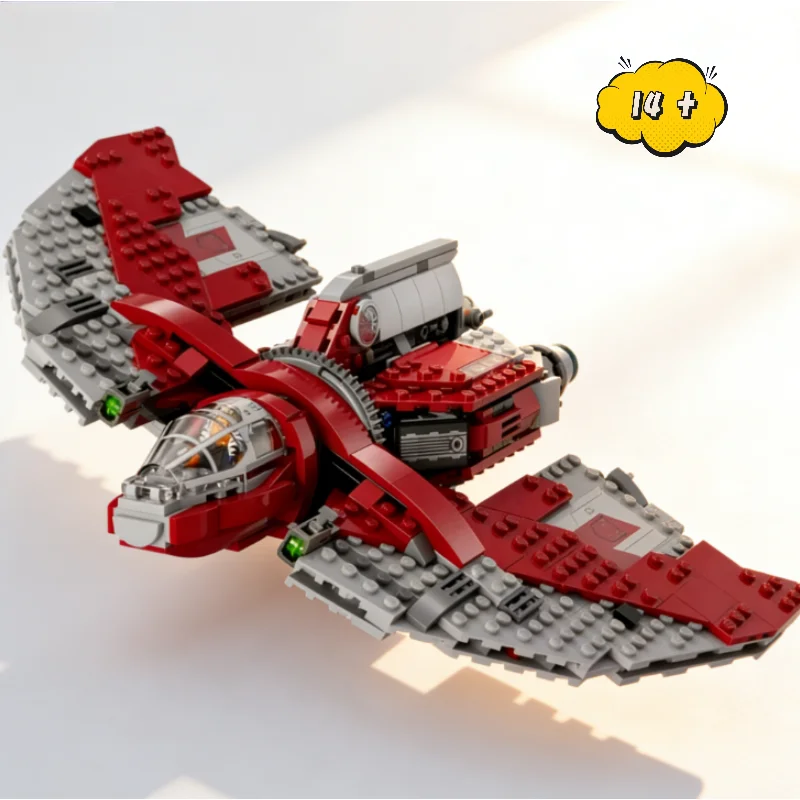 

675pcs Moc Ahsoka Tano's T-6 Spaceship Model Compatible Building Blocks Creative Assembly Bricks Toy For Kids Festival Gifts