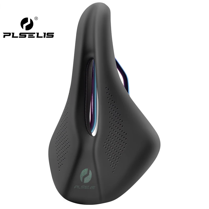 وسادة مقعد دراجة شعبية من PLSELIS، أنف قصير مجوفة قابلة للتنفس ومقاومة للماء ومضادة للانزلاق، سرج أصلي مريح P #3