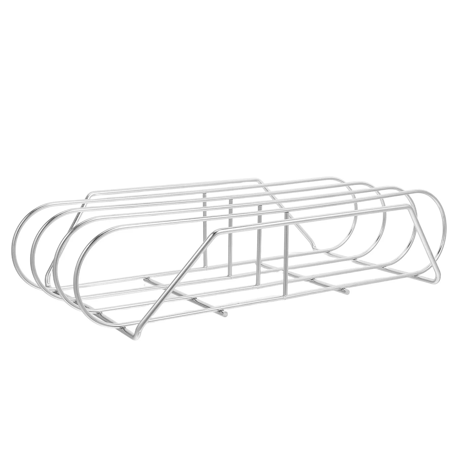 Stainless Steel Rib Rack Half-Round Non-Stick Bbq Rib Holder for Outdoor Grill Gas Charcoal Electric Stove Juicy Tender Beef