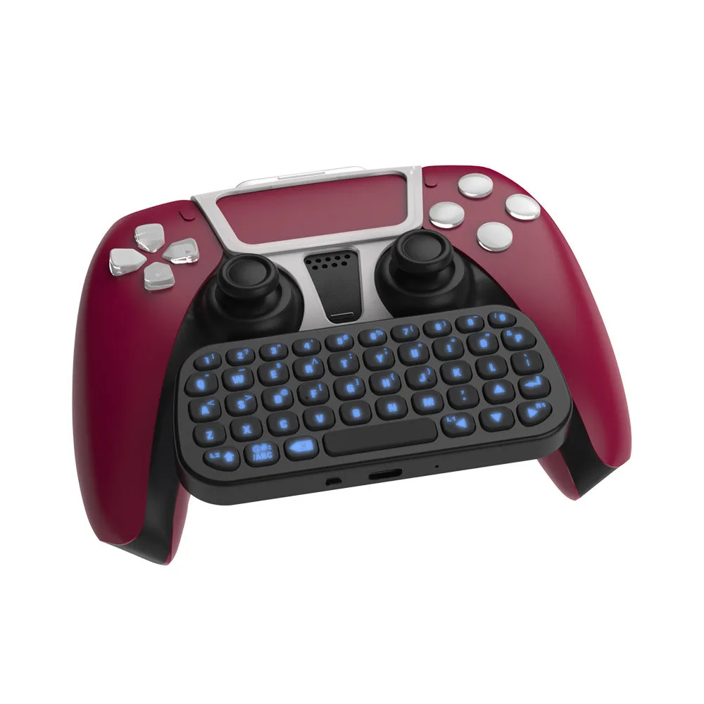 

Keyboard Handle Wireless Bluetooth Keyboard Set for PS5 Wireless Controller Chat Pad Installation Mini For PS5 Gamepad Clip