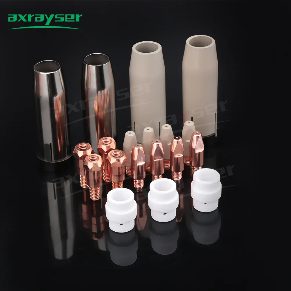 24KD Welding Torch Accessory 24KD Gas Nozzle Protection Nozzle Contact Tips Coating Set for MIG MAG GMAW 24KD Welder Torch