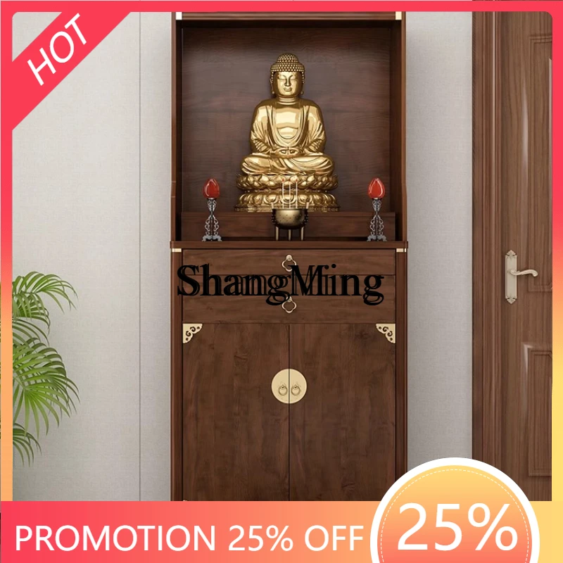 

ZYY new Chinese solid wood household vertical cabinet modern simple wind table Buddhist platform