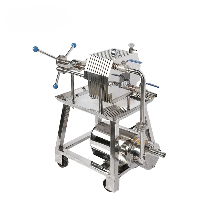 Stainless steel plate and frame filter for wine syrup beer filter press machine for wine