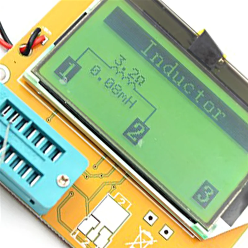 BHBD-1Set 328 Graphical Transistor Tester NPN PNP Diode Triode Capacitor ESR MOSFET Resistance Sense LCD Display Checker ABS