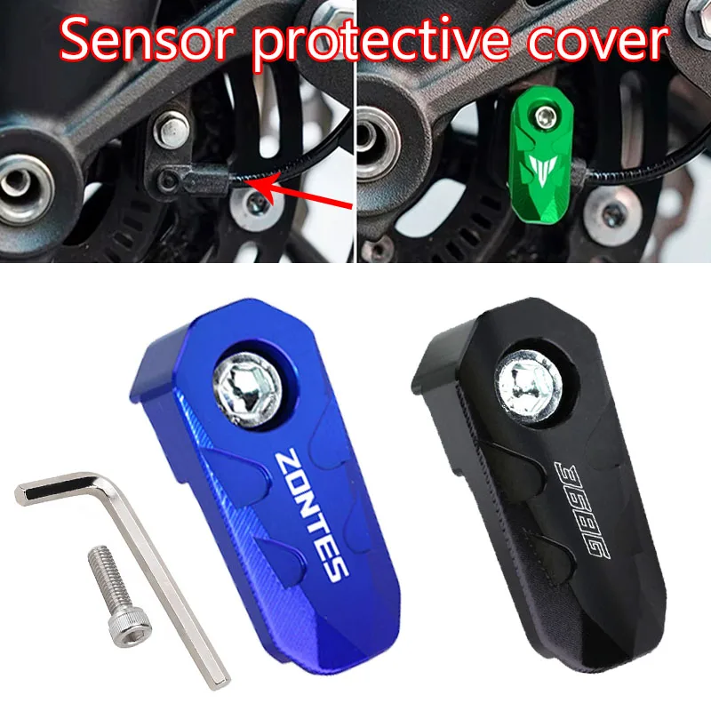 For Zontes 310R 310X 310V 310 t2 G1 125 U1 U 155 ZT 125 T310 350E 350 CNC Front Rear Wheel ABS Sensor Protection Guard Cover view 2
