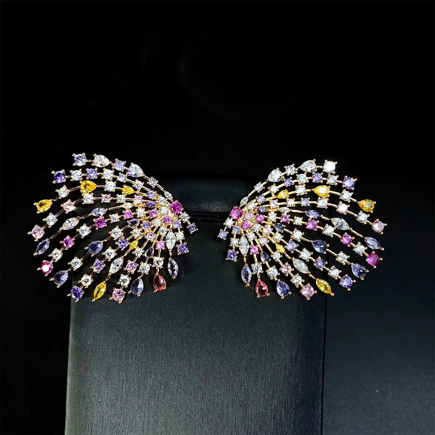 

Light Luxury Lucky Little Hedgehog Shaped Multi Colour Earrings Necklace Jewellery Set For Nigeria Wedding Party Gift Prom E180