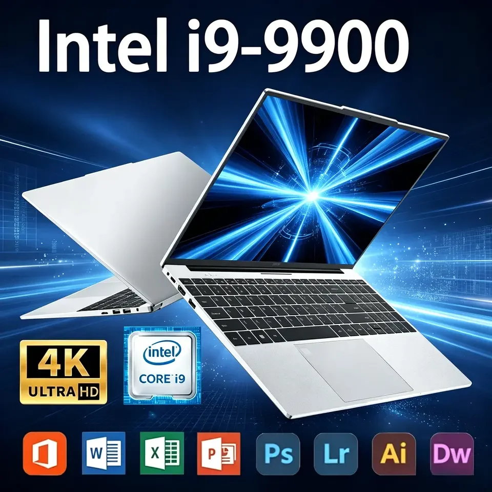 14.1" Laptop Intel Core i9-9900 32GB 2TB Gaming Computer PC Windows11 Gamer office Ultra Slim Notebook 1920*1080 New Hot Sales