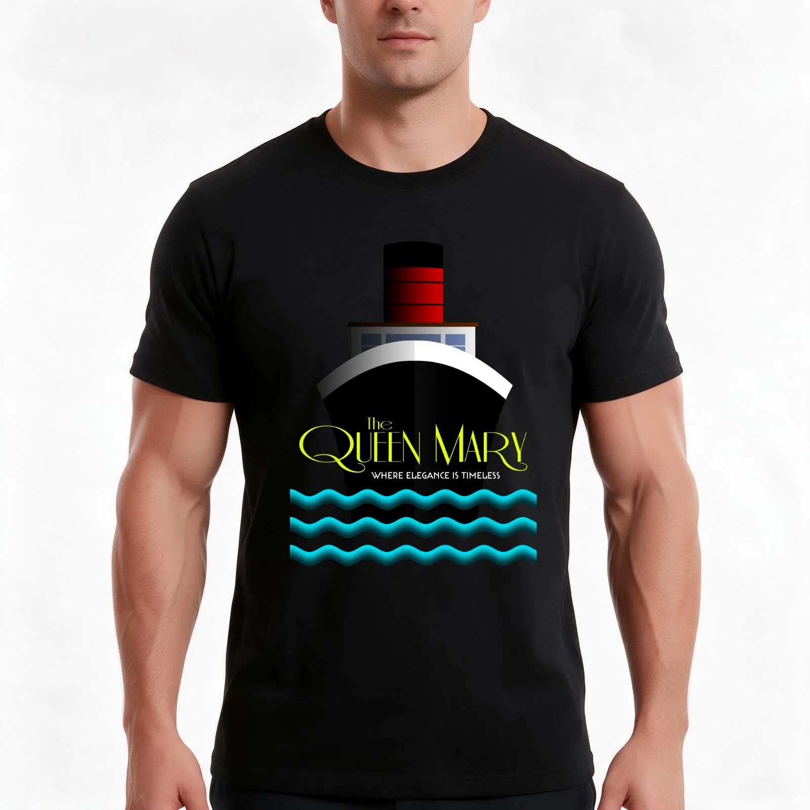 The Queen Mary - Where Elegance Is Timeless T-Shirt Summer Casual Cotton Tee Oversized Streetwear Tops Vintage Graphic Print