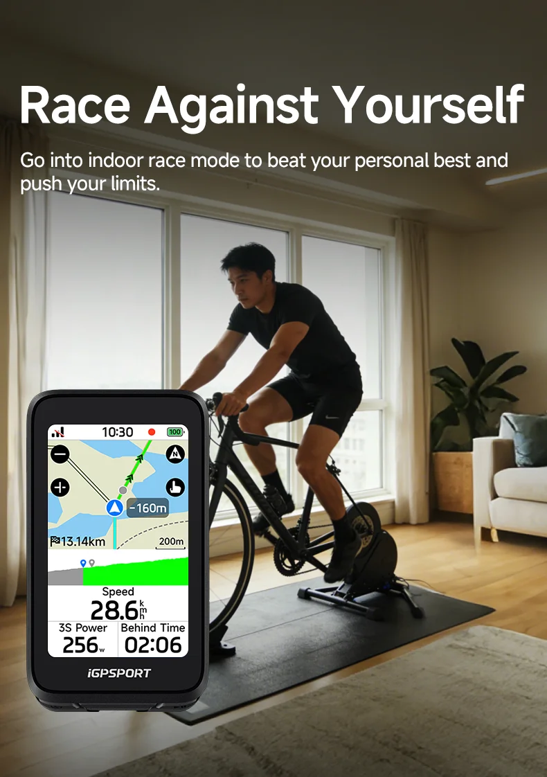 iGPSPORT BiNavi Air Touchscreen GPS Fahrradcomputer Leichtgewichtiger Farbdisplay-Fahrradnavigator Fahrradzubehör – Detail 17