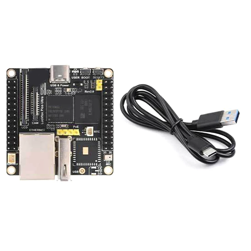 For Luckfox Pico Ultra Development Board RV1106 Micro Linux Motherboard, 8GB EMMC High-Performance AI Computing