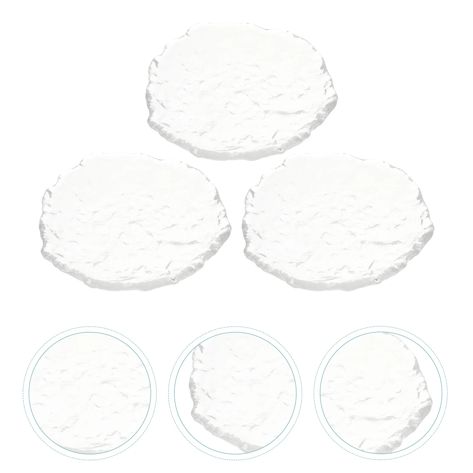 

3Pcs Tea Cup Coasters Heat Resistant Glass Creative Japanese Style Coasters for Home Cafe Restaurant Mug Mats