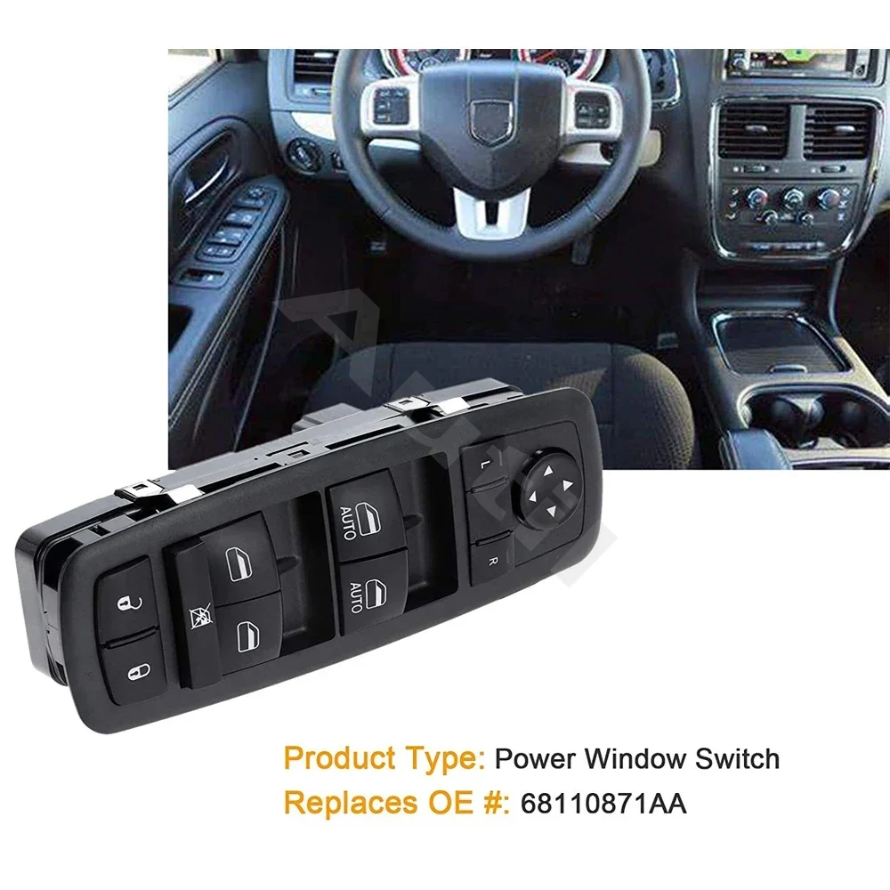 For Chrysler Town & Country For Dodge Grand Caravan Car Electric Master Power Control Window Switch 68110871AA 68298871AA - view 2