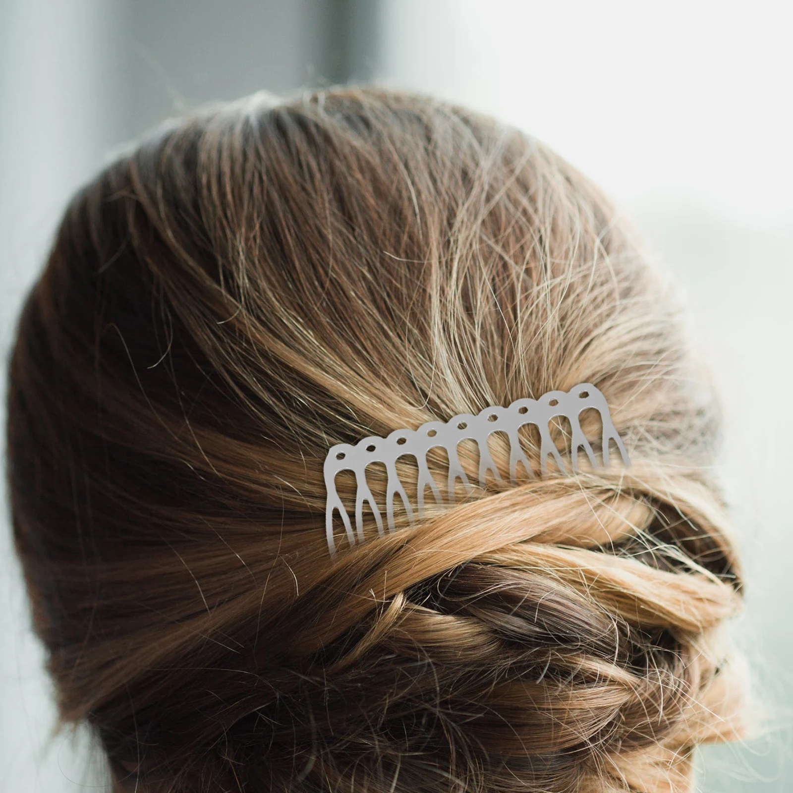 

Hairpin Material Women Comb Metal Veil Bride Accessories Wedding Bridal French Side Twist Clips Fine