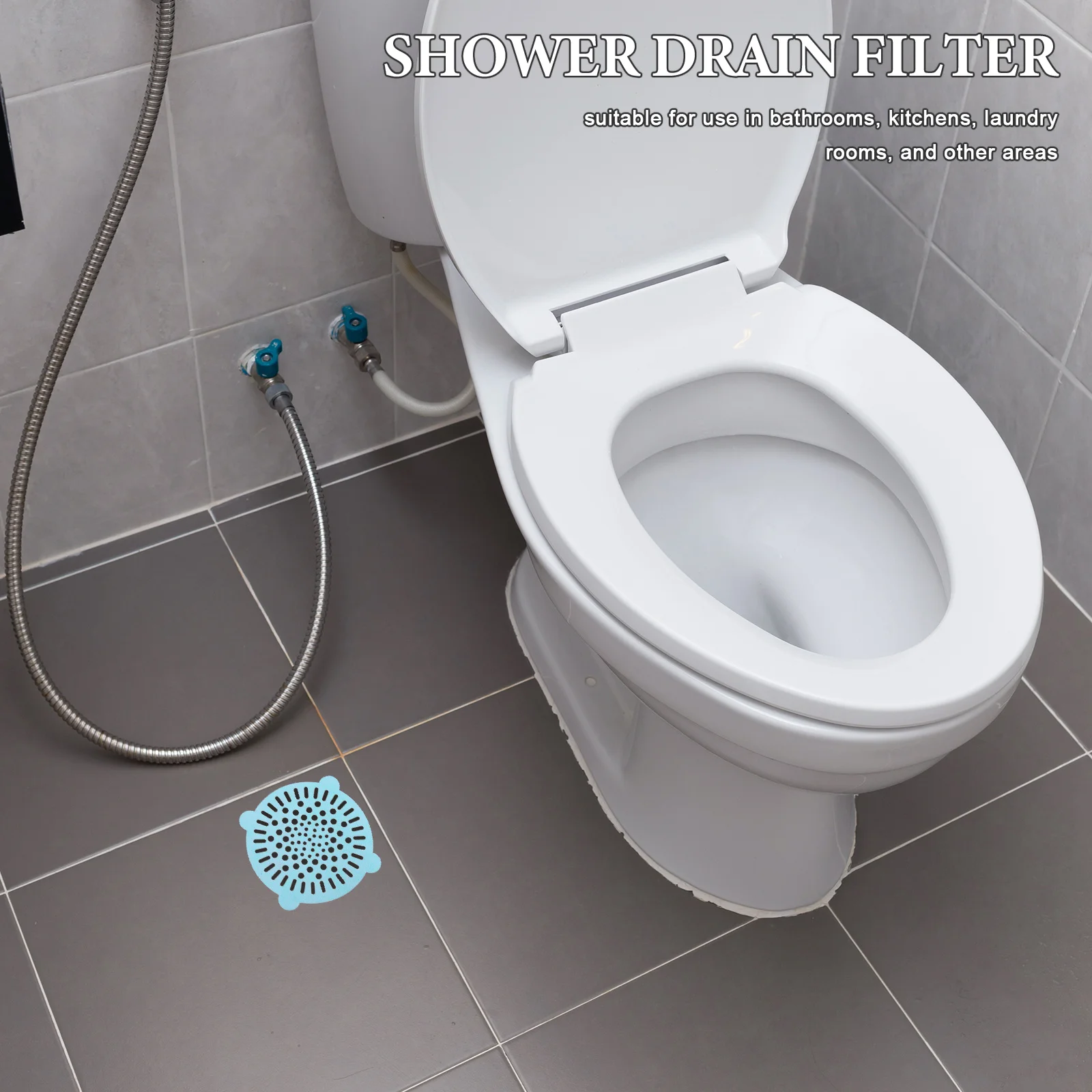 

10Pcs Shower Drain Hair Catcher Disposable Filter Stick on Hair Trap for Kitchen Bathroom Laundry Drains Drain Protection