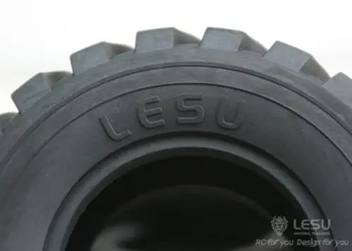 Lesu 110Mm Diameter 45Mm Height Wheel Rubber Tyres for 1/15 Loader RC Car Model Spare Parts Toys TH02037