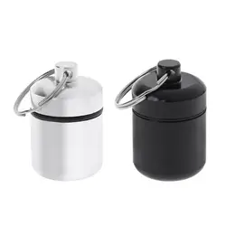 ESCAM Mini Portable Aluminium Alloy Pill Box Carrying Bottle Case Noise Canceling Hearing Protection Earbuds Earplugs