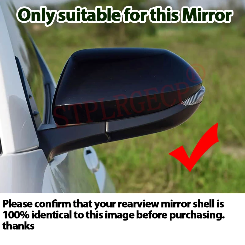 Rearview Side Wing Mirror Cover Cap Glossy Black Add-on M Style Shell for Toyota GR Yaris RZ RC XP210 2020-2025 2026 view 2