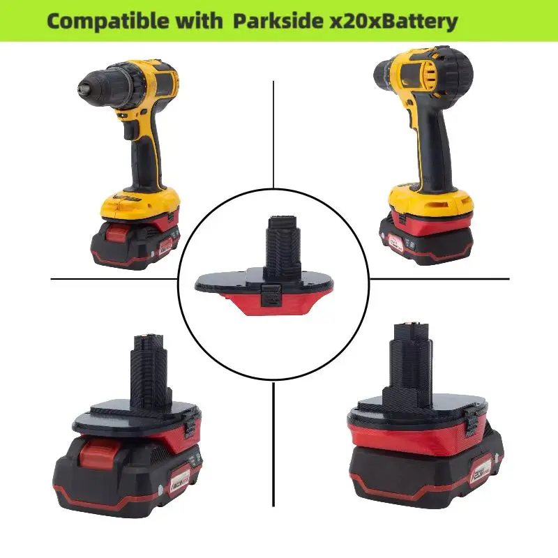 For Parkside To  Dewalt  Adapter  For Parkside 20V Replace To Dewalt  18V Electric Drill Converter Accessories(﻿Adaptor Only)