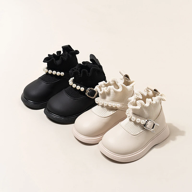 

2025 Children Comfortable Ankle Boots Autumn Fashion Leather Kids Buckle Non Slip Outdoor Girls Princess Short Boot