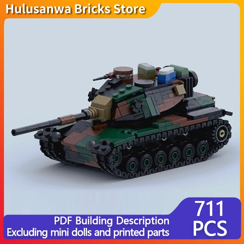

M60A3 TTS Modern Military Tanks Model MOC Building Bricks War Equipment Modular Technology Gifts Holiday Assemble Children Toys