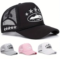 New Unisex Print Baseball Hats New Unisex Hip Hop Breathable Personal Sunshade Mesh Versatile Street Fashion Trucker Caps
